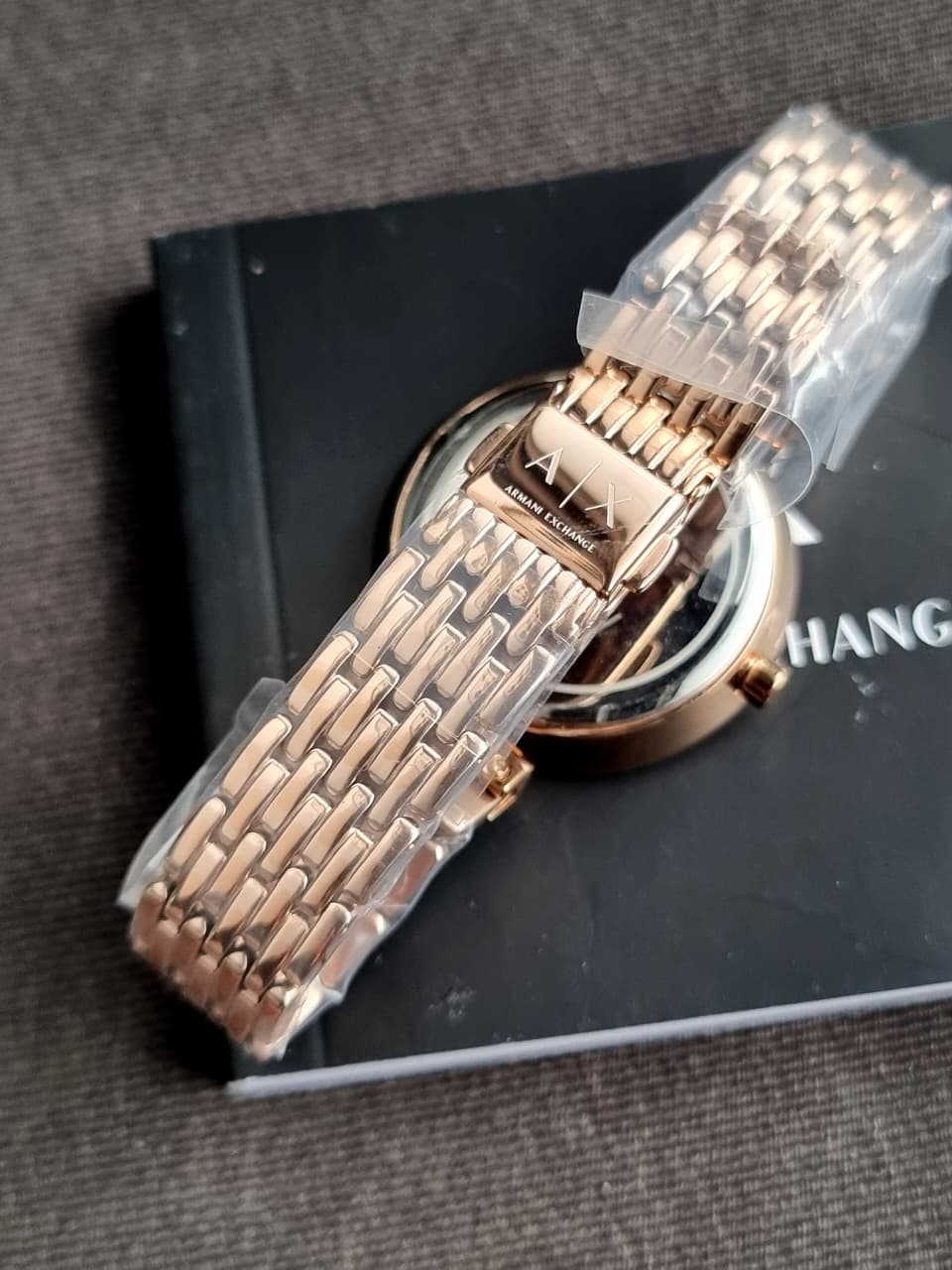 Armani Exchange AX5901 Women Silver Dial Rose Gold Watch