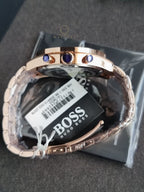 Hugo Boss Men’s Chronograph Quartz Stainless Steel Grey Dial 44mm Watch 1513632