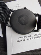 Emporio Armani AR11046 Black Mesh White Dial 43mm Men’s Watch