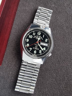 West End Watch – Black Dial Silver Steel Automatic (35mm)
