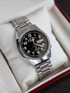 West End Watch – Black Dial Silver Steel Automatic (35mm)