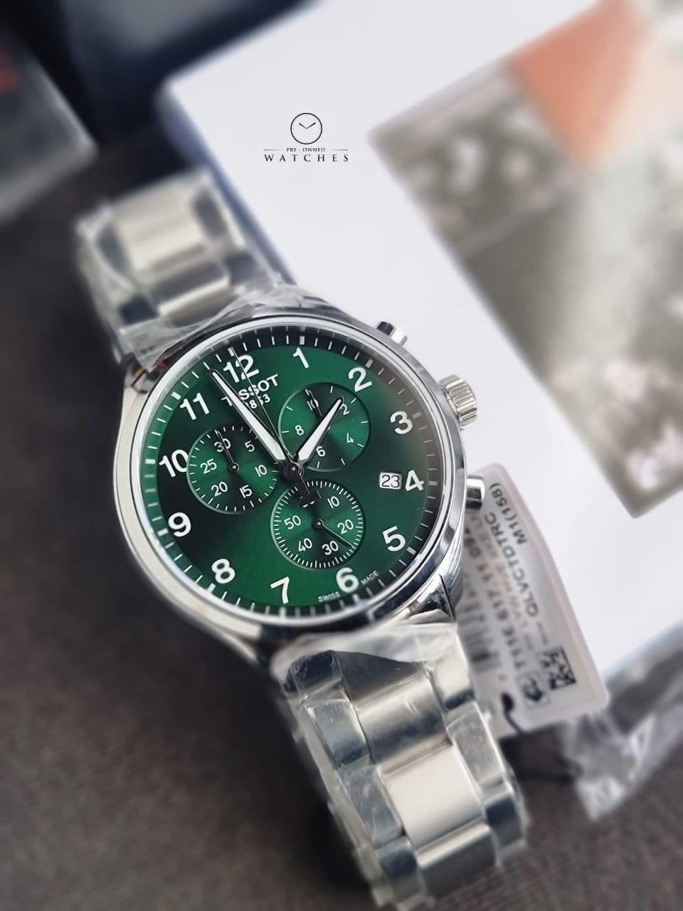 Tissot Chrono XL Classic Green Dial Stainless Steel Men's Watch – T116.617.11.092.00
