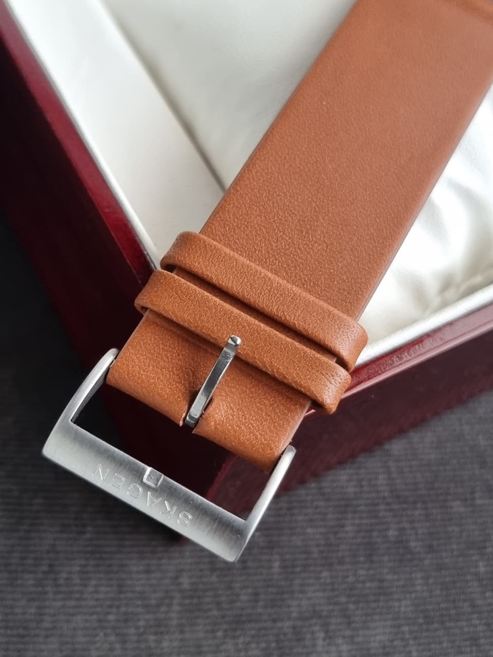 Skagen Kuppel Blue Dial Brown Leather Men's Watch – SKW6888