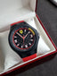 FERRARI Herren-Armbanduhr XL Analog Quarz Silikon 830002
