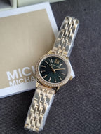 Michael Kors Gold-Tone Green Dial Women's Watch – MKO1233