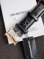 Emporio Armani Classic Black Dial Stainless Steel Men's Watch – AR2452