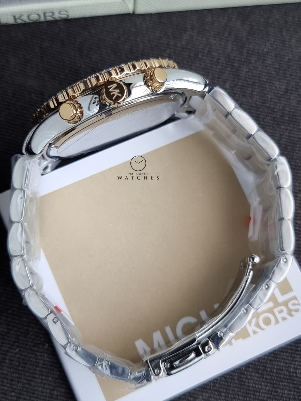 Michael Kors Layton Chronograph Crystal White Dial Ladies Watch – MK6792