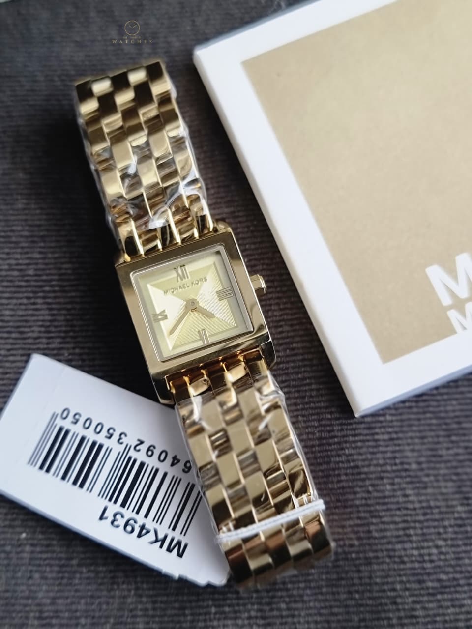 Michael Kors Micro Georgie Gold Dial Ladies Watch – MK4931