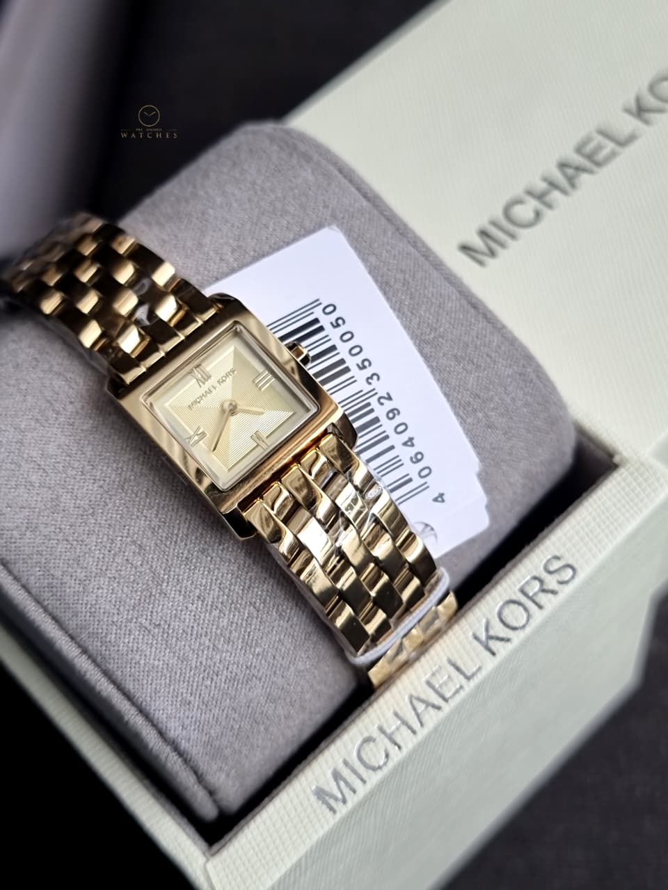 Michael Kors Micro Georgie Gold Dial Ladies Watch – MK4931