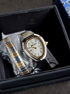 Just Cavalli Aversa Mother of Pearl Dial Two-Tone Steel Strap Women's Watch – JC1L222M0055