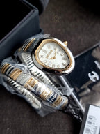 Just Cavalli Aversa Mother of Pearl Dial Two-Tone Steel Strap Women's Watch – JC1L222M0055