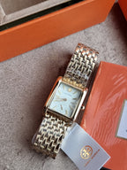 Tory Burch Eleanor Gold Stainless Steel White Dial Quartz Women's Watch – TBW1060