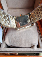 Tory Burch Eleanor Two-Tone Stainless Steel Black Mother of Pearl Dial Women's Watch – TBW1084