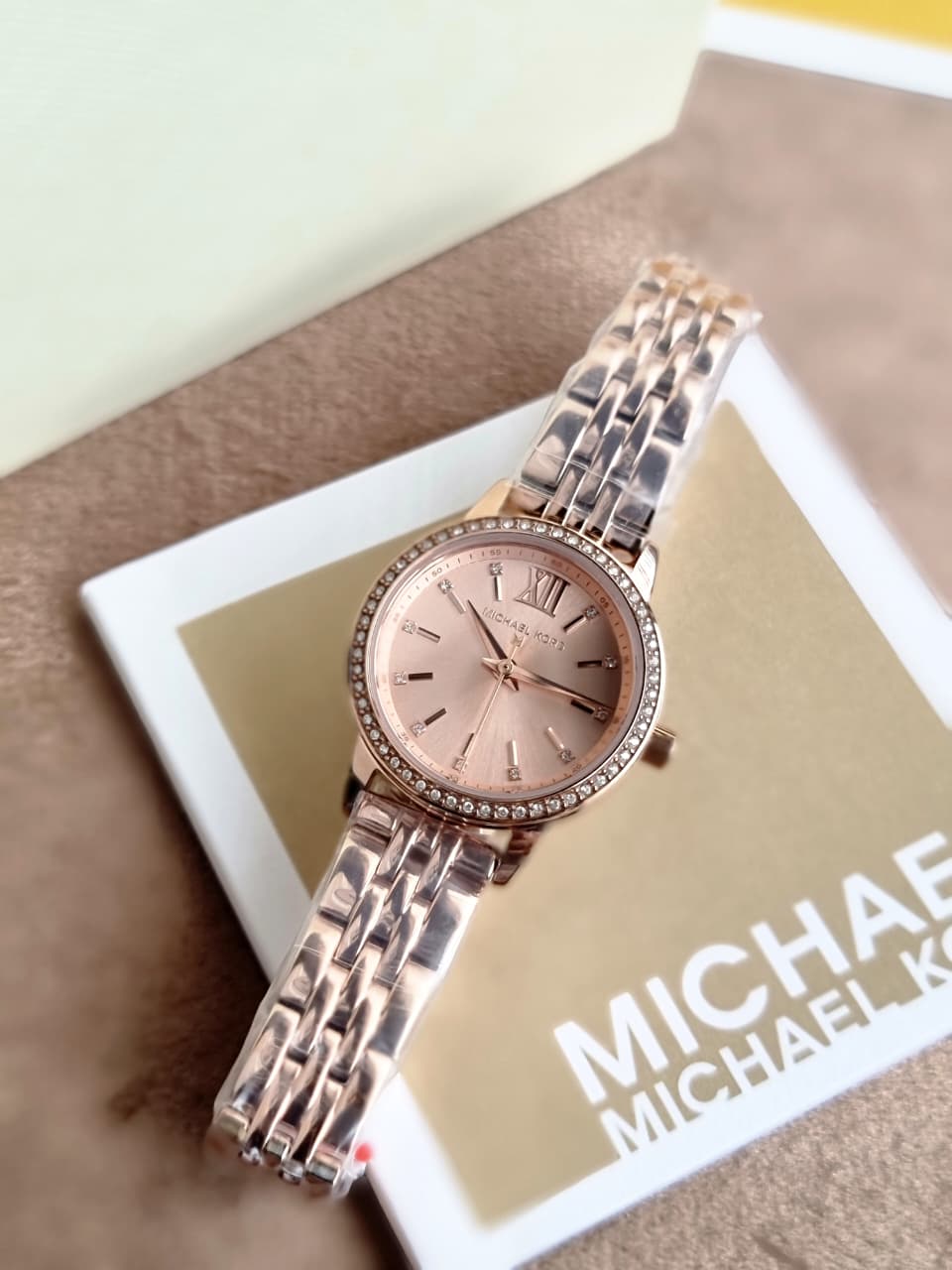 Michael Kors Lexington Rose Gold Stainless Steel Rose Gold Dial Women's Watch – MKO1232