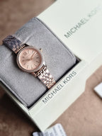 Michael Kors Lexington Rose Gold Stainless Steel Rose Gold Dial Women's Watch – MKO1232