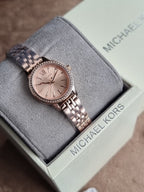 Michael Kors Lexington Rose Gold Stainless Steel Rose Gold Dial Women's Watch – MKO1232