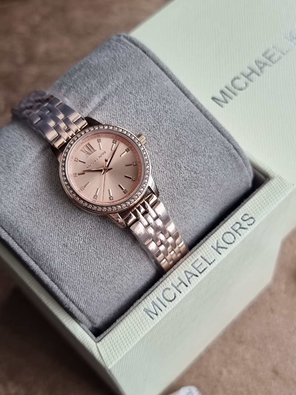 Michael Kors Lexington Rose Gold Stainless Steel Rose Gold Dial Women's Watch – MKO1232