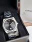 Emporio Armani Black Dial Silver Stainless Steel Quartz Men's Watch – AR11622