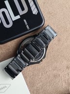 Fossil Evanston His & Her Black Stainless Steel Multifunction Couple Watch Set – BQ2645SET