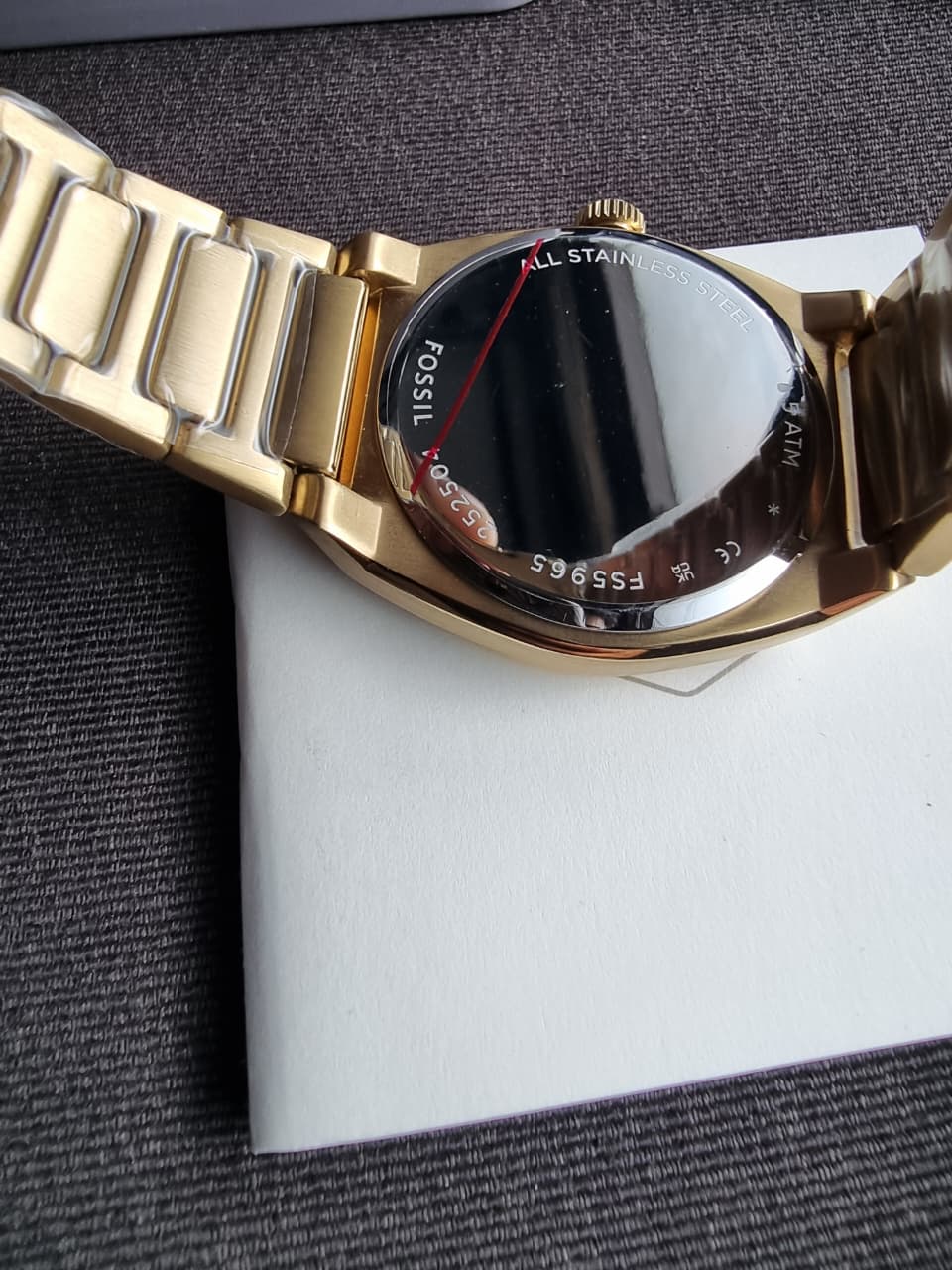 Fossil Everett Gold Stainless Steel Gold Dial Quartz Men's Watch 42mm – FS5965