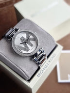 Michael Kors Pyper Silver Stainless Steel Silver Dial Quartz Women's Watch 39mm – MK6658