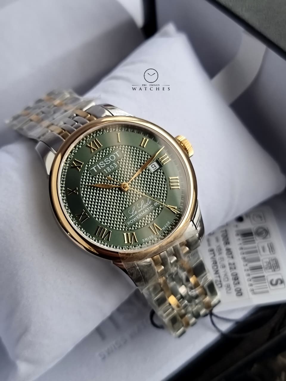 Tissot Le Locle Powermatic 80 Green Dial Two-Tone Automatic Men's Watch 39.3mm – T006.407.22.093.00