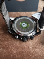 Hugo Boss Ikon Gunmetal Mesh Bracelet Gunmetal Dial Chronograph Quartz Men's Watch 44mm – 1513443