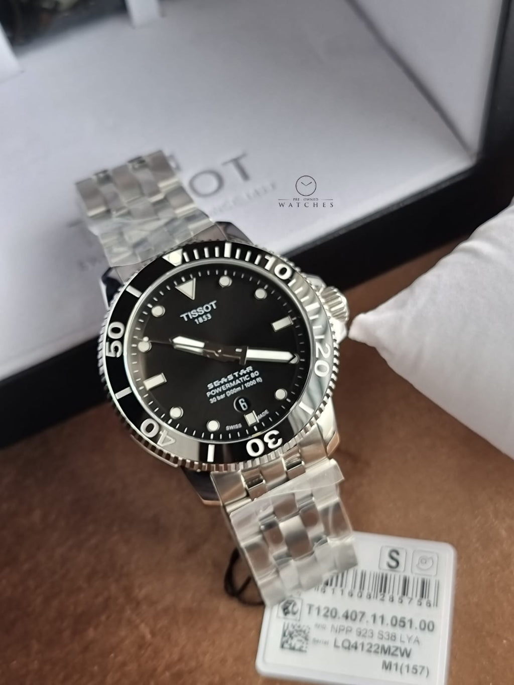 Tissot Seastar 1000 Automatic Black Dial Men's Watch T1204071105100 Item No. T120.407.11.051.00