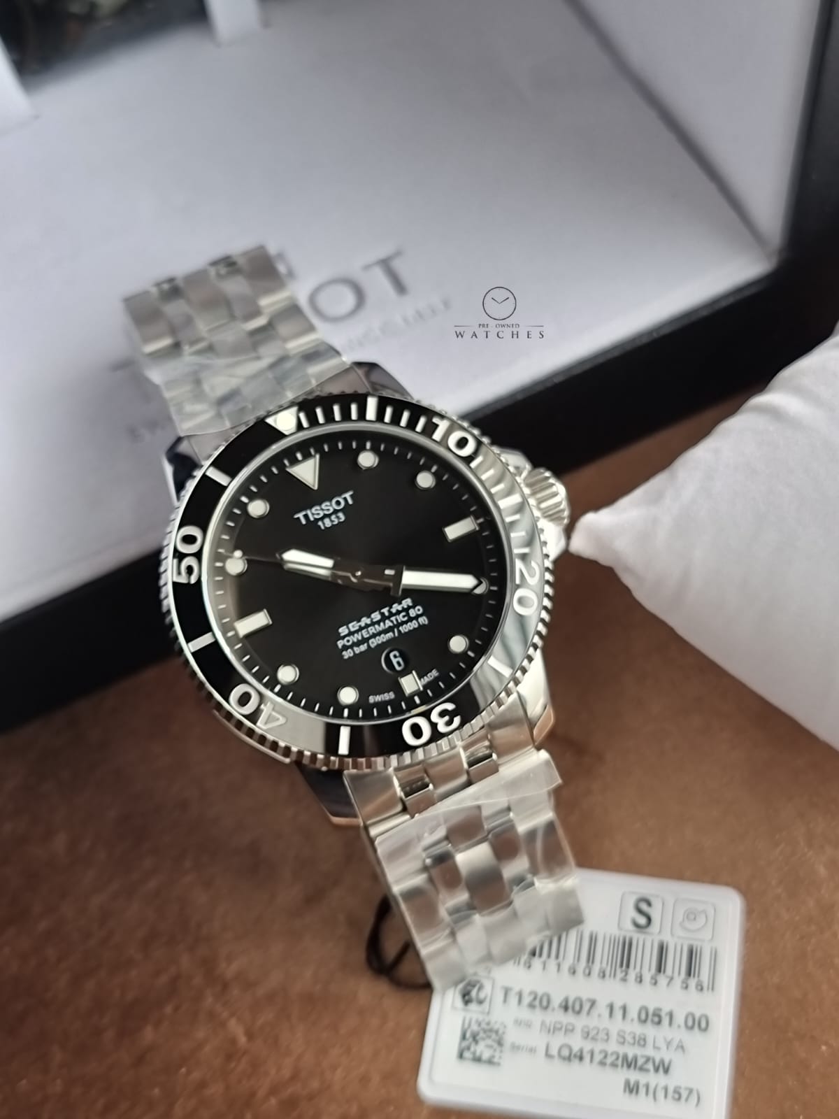 Tissot Seastar 1000 Automatic Black Dial Men's Watch T1204071105100 Item No. T120.407.11.051.00