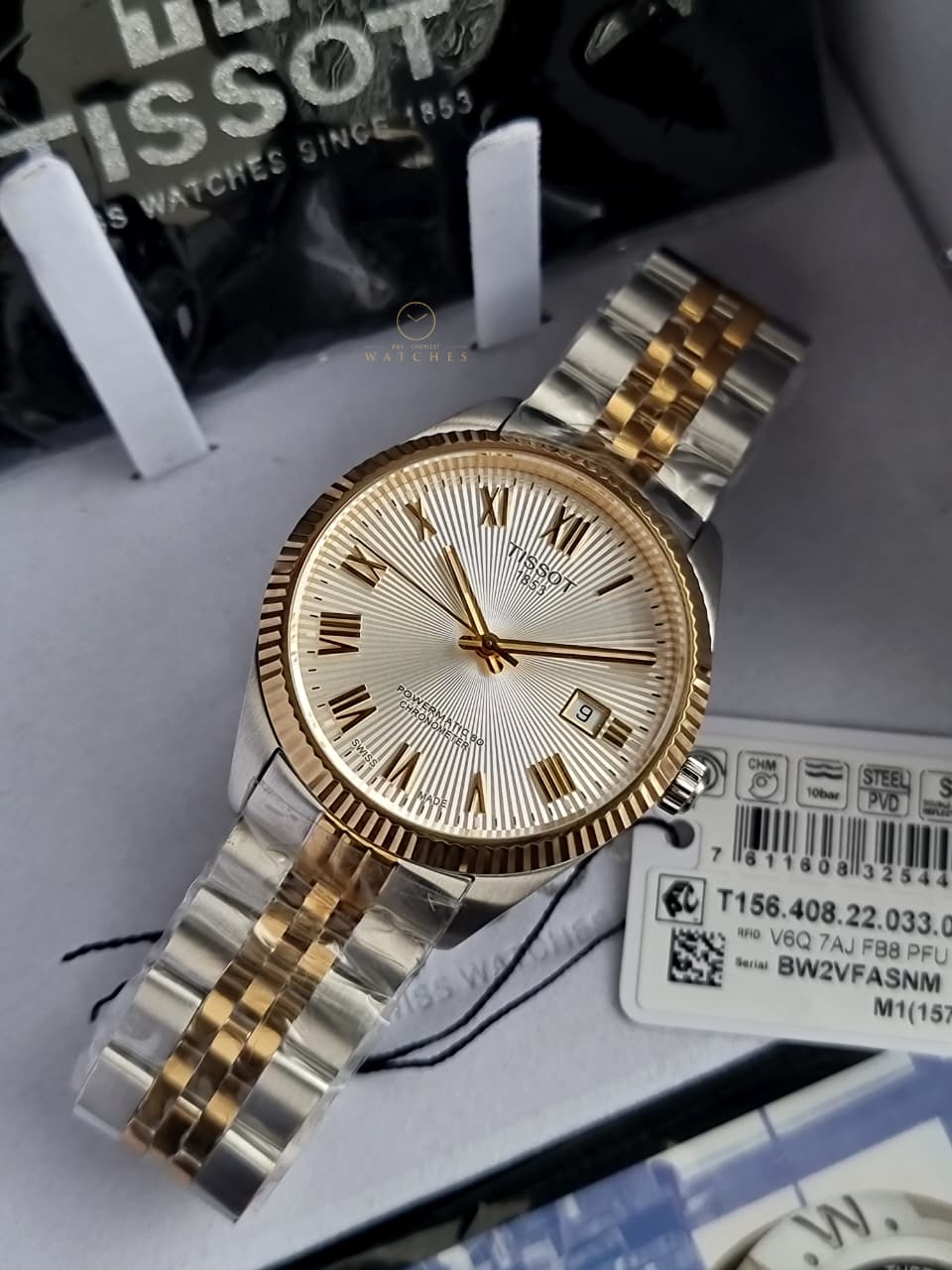 Tissot Ballade Silver Dial Two-Tone Automatic Men's Watch 39mm – T156.408.22.033.00