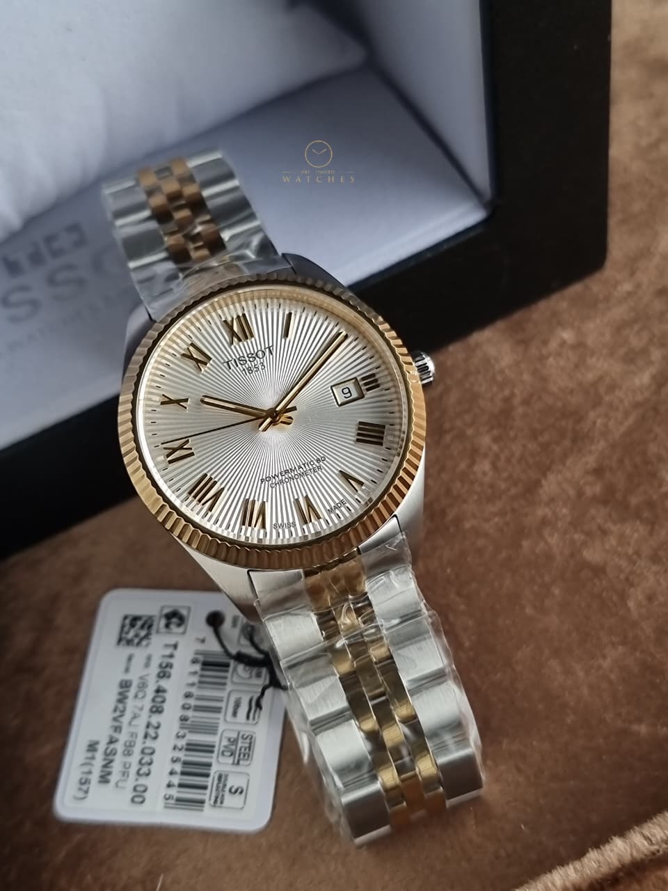 Tissot Ballade Silver Dial Two-Tone Automatic Men's Watch 39mm – T156.408.22.033.00