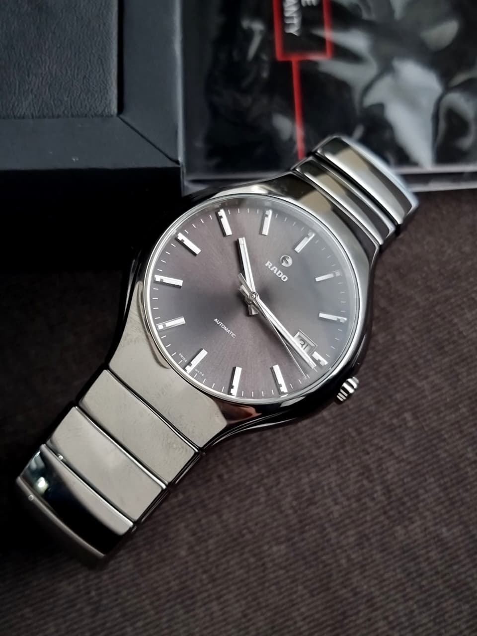 Rado True Open Heart Black Dial Swiss Automatic Men's Watch 40mm – R27351112