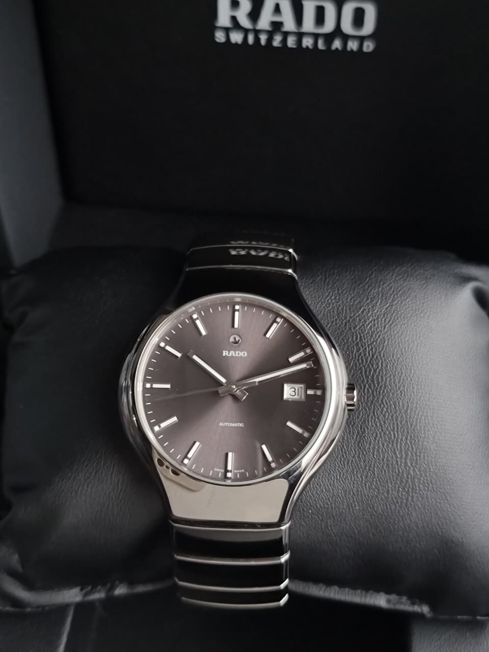 Rado True Open Heart Black Dial Swiss Automatic Men's Watch 40mm – R27351112