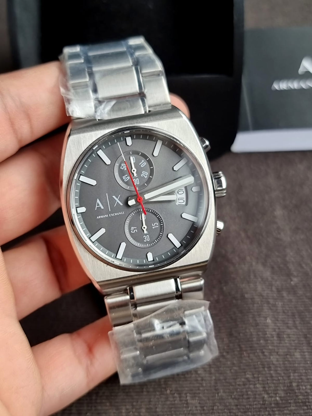Armani Exchange Oliver Chronograph Quartz Grey Dial Men's Watch AX2820