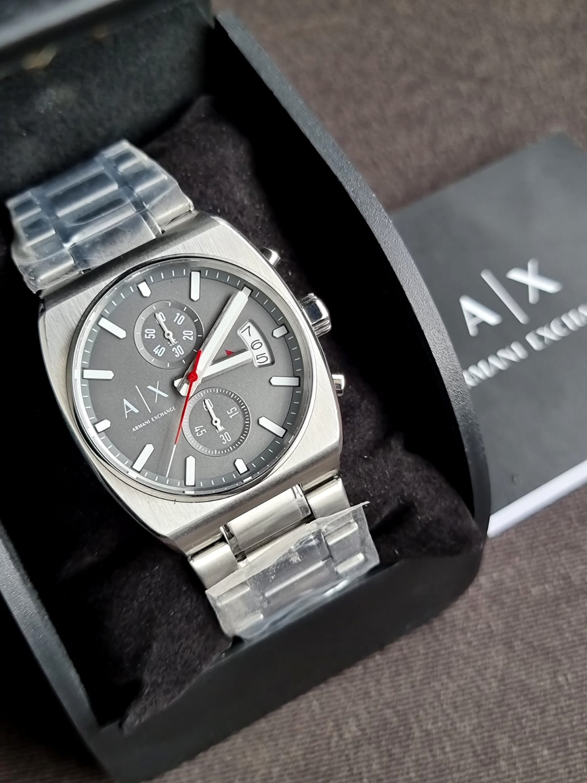 Armani Exchange Oliver Chronograph Quartz Grey Dial Men's Watch AX2820