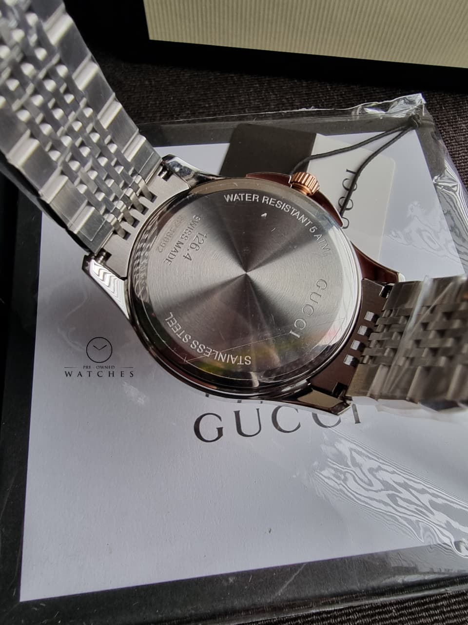 GUCCI Timeless Rose Gold PVD Men's Watch YA126410