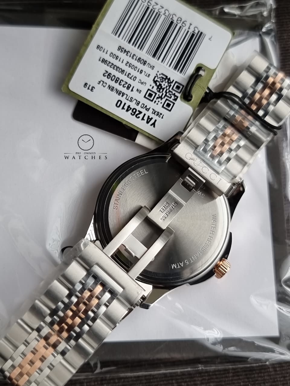 GUCCI Timeless Rose Gold PVD Men's Watch YA126410