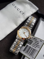 GUCCITimeless Diamond Mother of Pearl Dial Ladies Watch YA126513