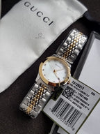 GUCCITimeless Diamond Mother of Pearl Dial Ladies Watch YA126513