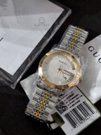 Gucci G-Timeless Silver Dial Two-Tone Stainless Steel Swiss Quartz Men's Watch 38mm – YA126409