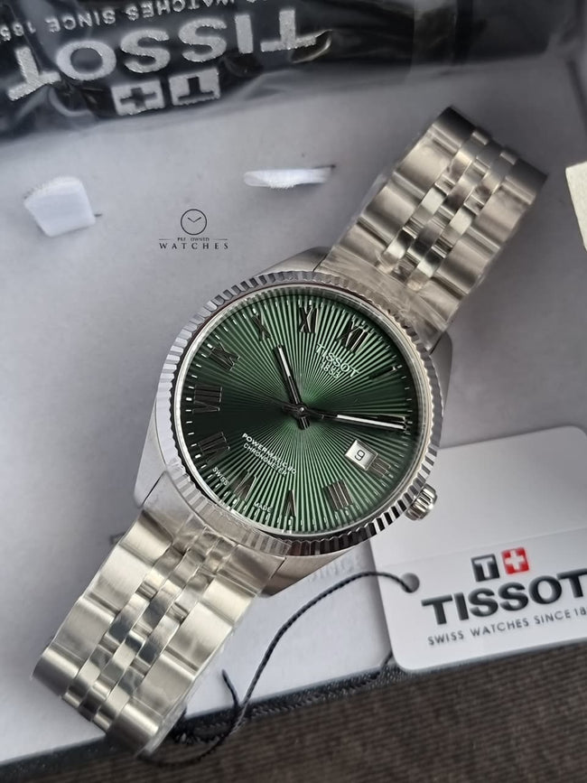 Tissot Ballade Green Dial Automatic Stainless Steel Men's Watch 39mm – T156.408.11.093.00 Hover Image