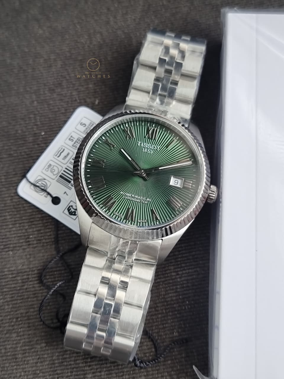 Tissot Ballade Green Dial Automatic Stainless Steel Men's Watch 39mm – T156.408.11.093.00