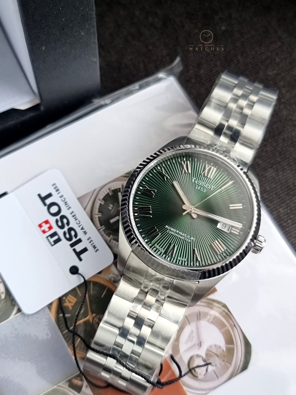 Tissot Ballade Green Dial Automatic Stainless Steel Men's Watch 39mm – T156.408.11.093.00