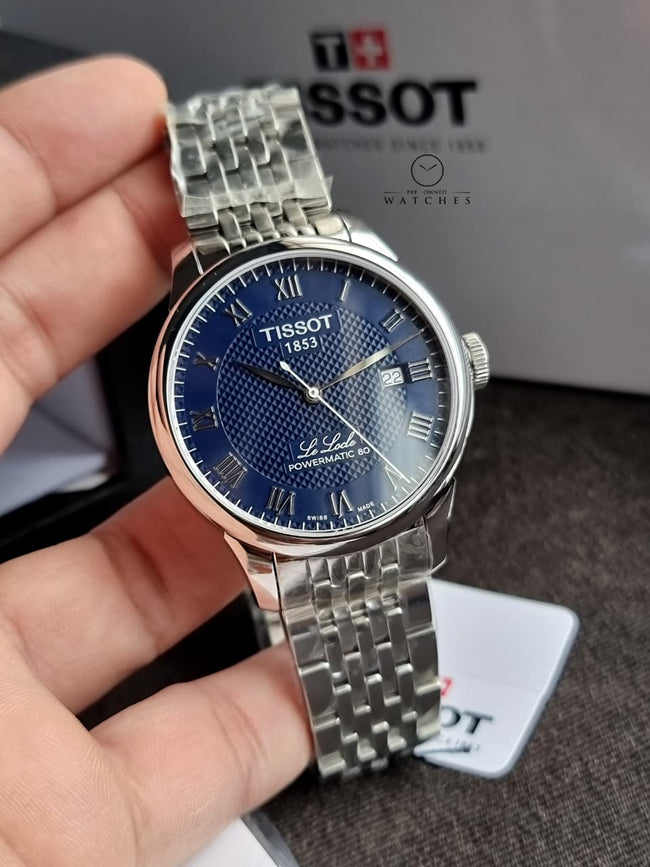 Tissot Le Locle Powermatic 80 Blue Dial Automatic Men's Watch 39.3mm – T006.407.11.043.00 Main Image
