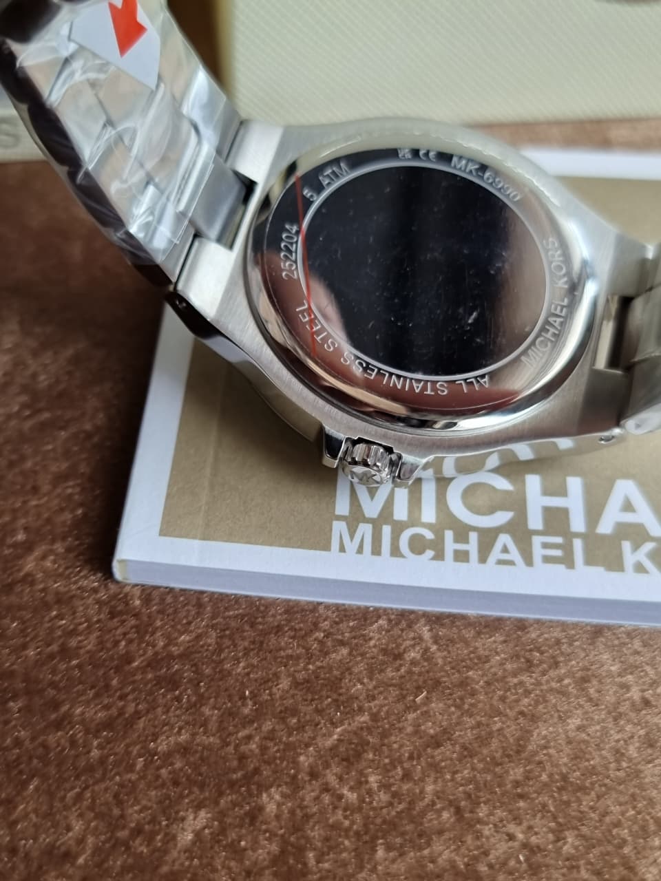 Michael Kors Women’s Quartz Silver Stainless Steel Navy Blue Dial 41mm Watch MK6990