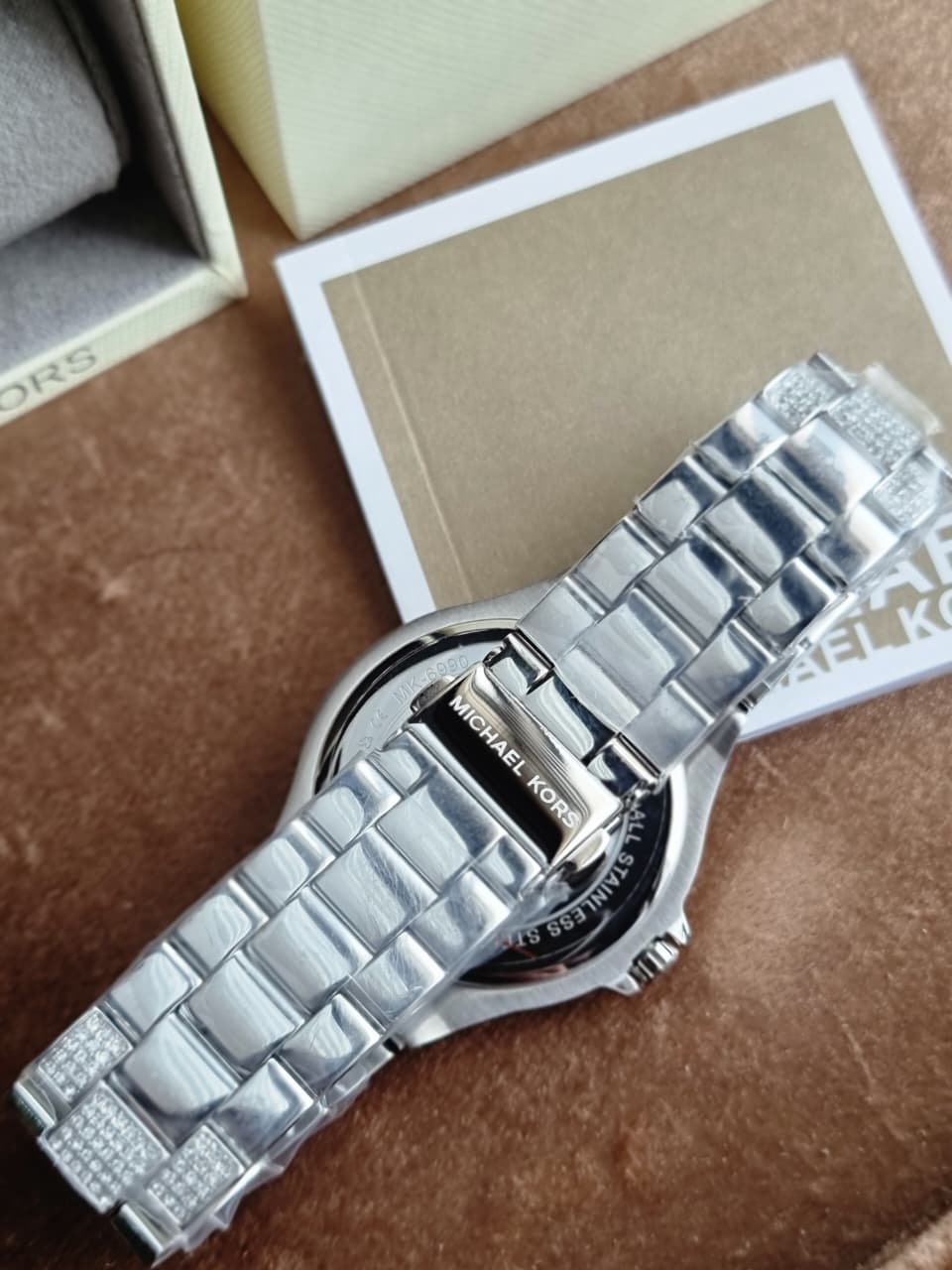 Michael Kors Women’s Quartz Silver Stainless Steel Navy Blue Dial 41mm Watch MK6990