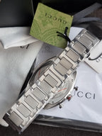 Gucci Interlocking Green Dial Chronograph Stainless Steel Swiss Quartz Men's Watch 41mm – YA142318