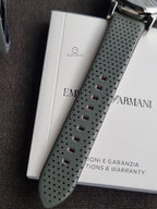 Emporio Armani Men’s Chronograph Quartz Leather Strap Grey Dial 41mm Watch AR1735