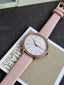 Michael Kors MK2803 Pyper Women's Watch – White Dial, Pink Leather Strap, Rose Gold-Tone 32mm Quartz