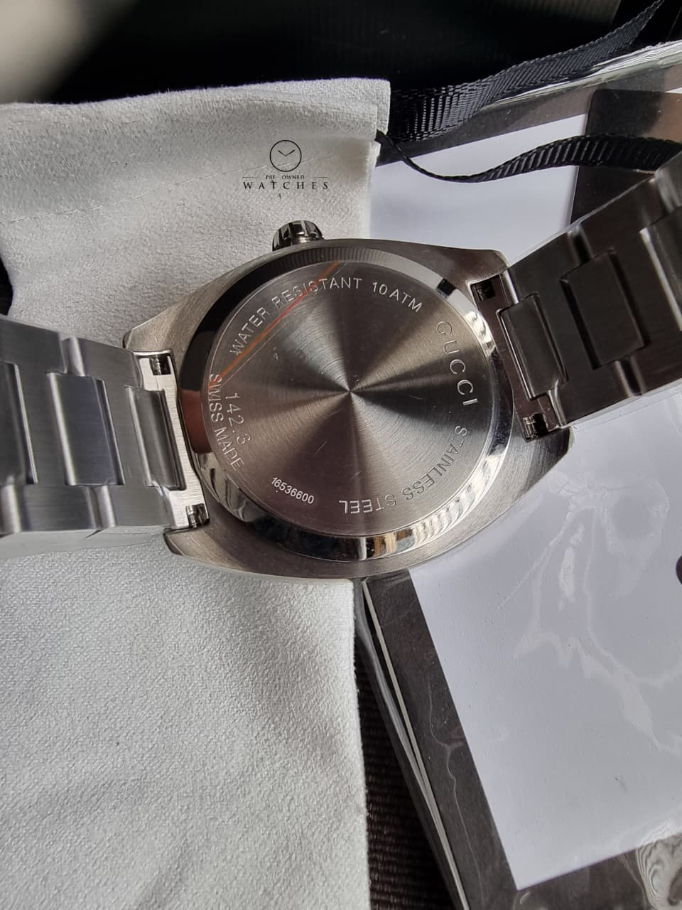 Gucci GG2570 40mm Silver Stainless Steel Blue Dial Swiss Quartz Men's Watch – YA142314